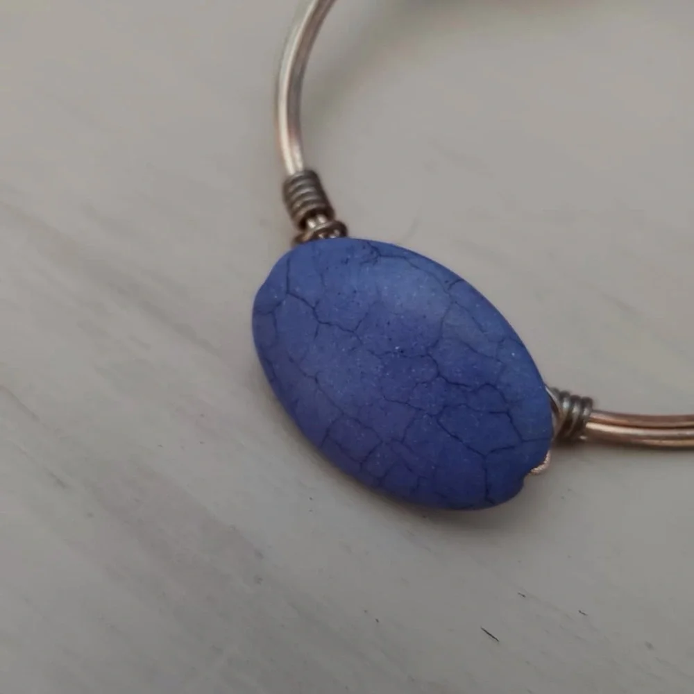 Bourbon and Bowties Stone Bangle Purple